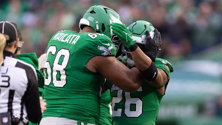 Mailata was fired up for his running back.