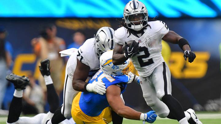 Las Vegas Raiders running back Ashton Jeanty. Las Vegas Raiders running back Ashton Jeanty.