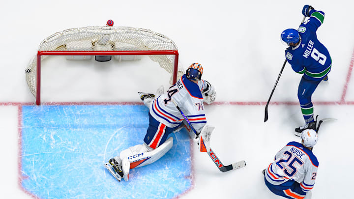 Edmonton Oilers v Vancouver Canucks - Game One