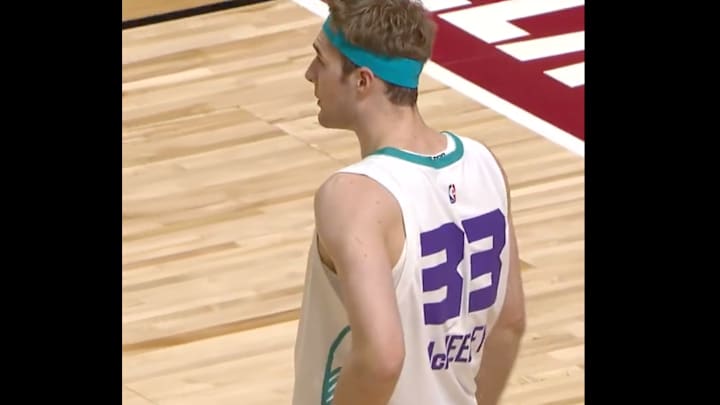 The Hornets drafted UConn's Liam McNeeley with the 29th pick in the 2025 NBA draft.