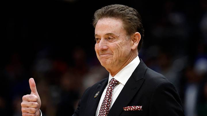 Mar 27, 2026; Washington, DC, USA; St. John's Red Storm head coach Rick Pitino reacts in the first half during a Sweet Sixteen game of the East Regional of the men's 2026 NCAA Tournament at Capital One Arena. Mandatory Credit: Amber Searls-Imagn Images