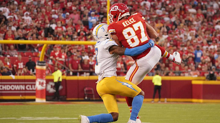 Kelce caught 5 passes for 45 yards in the Chiefs' win on Sunday night.