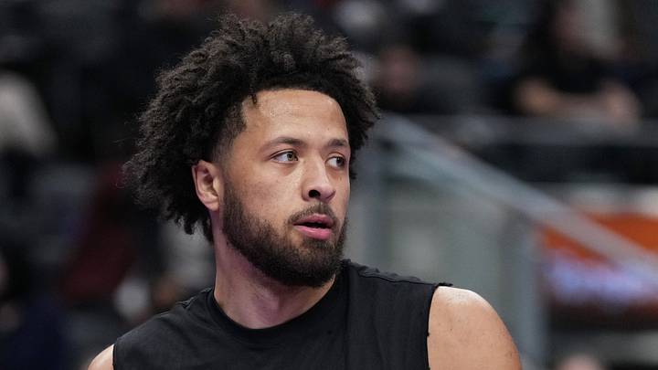 Nov 15, 2024; Toronto, Ontario, CAN; Detroit Pistons guard Cade Cunningham (2) wearing the Emirate NBA Cup shirt warms up against the Toronto Raptors during the pregame warmup at Scotiabank Arena. Mandatory Credit: Nick Turchiaro-Imagn Images Nov 15, 2024; Toronto, Ontario, CAN; Detroit Pistons guard Cade Cunningham (2) wearing the Emirate NBA Cup shirt warms up against the Toronto Raptors during the pregame warmup at Scotiabank Arena. Mandatory Credit: Nick Turchiaro-Imagn Images