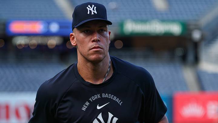 Aug 25, 2026; Bronx, New York, USA; New York Yankees right fielder Aaron Judge (99) before the game against the Houston Astros at Yankee Stadium. Mandatory Credit: Vincent Carchietta-Imagn Images Aug 25, 2026; Bronx, New York, USA; New York Yankees right fielder Aaron Judge (99) before the game against the Houston Astros at Yankee Stadium. Mandatory Credit: Vincent Carchietta-Imagn Images