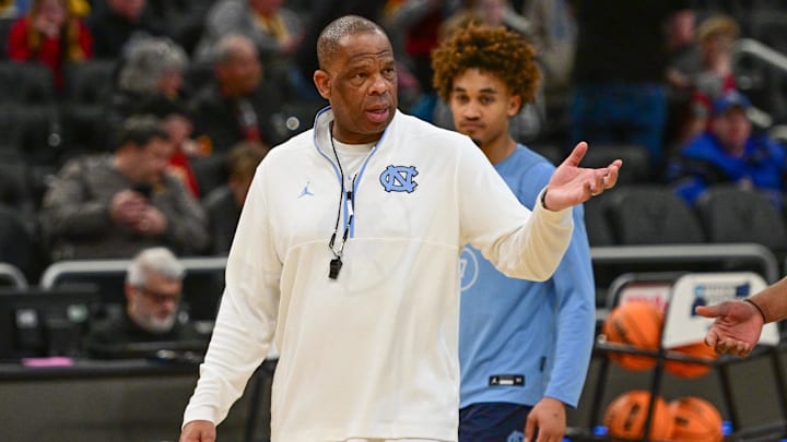 UNC basketball head coach Hubert Davis