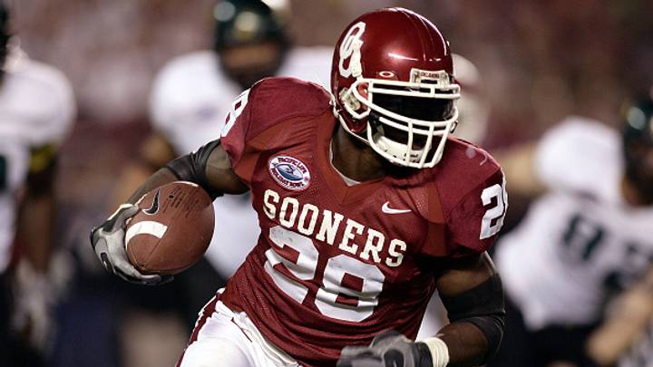 Adrian Peterson durante su etapa en Oklahoma. Adrian Peterson durante su etapa en Oklahoma.