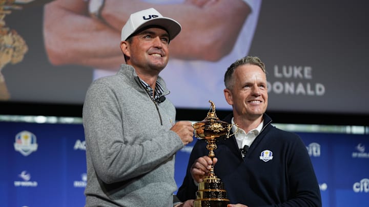 Keegan Bradley and Luke Donald will captain the U.S. and European Ryder Cup teams this fall. Keegan Bradley and Luke Donald will captain the U.S. and European Ryder Cup teams this fall.