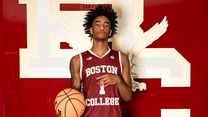 2026 4-Star PG Trey Beamer during his official visit to Boston College