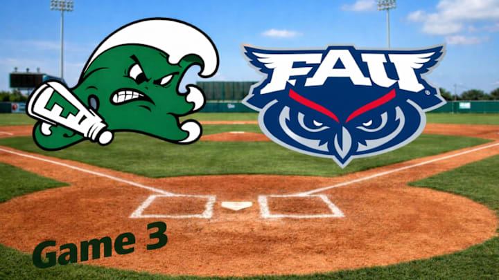 TU vs FAU Baseball Graphic Game 3