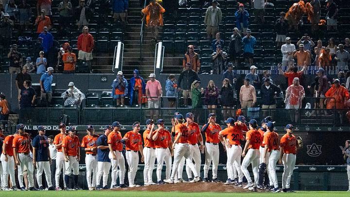 Auburn baseball is undergoing a weather delay, pushing the game against Milwaukee back three hours.