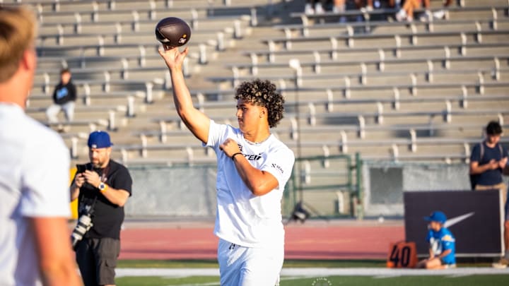 Helaman Casuga at the Elite 11 showcase.