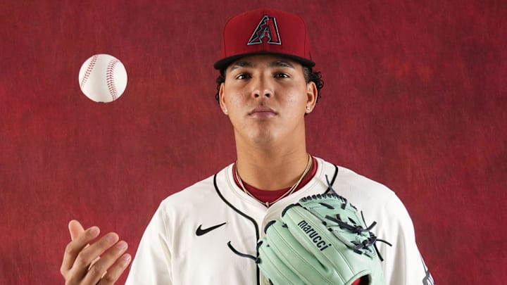 Arizona Diamondbacks Cristian Mena during photo day at Salt River Fields at Talking Stick on Feb. 21, 2024.