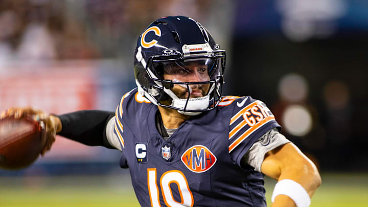 Chicago Bears quarterback Caleb Williams wore Nike cleats in Week 1 of the NFL season.
