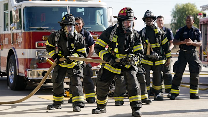 STATION 19 - ÒEven Better Than the Real ThingÓ - A simulation fire training goes dangerously wrong. Maya tries to make amends, and Bailey encourages Carina to listen. Meanwhile, JackÕs sister shows up at the station with a friend, an injury and an attitude. THURSDAY, MARCH 16 (8:00-9:00 p.m. EST), on ABC. (ABC/James Clark)
STATION 19