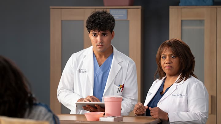 GREYÕS ANATOMY - ÒRidinÕ SoloÓ - Meredith and Amelia prepare a funding proposal for their AlzheimerÕs research. Meanwhile, Teddy and Owen hit a breaking point in their marriage, while Jules has an awkward encounter with Dr. Beltran. THURSDAY, MARCH 27 (10:00-11:00 p.m. EDT) on ABC. (Disney/Anne Marie Fox) 
NIKO TERHO, CHANDRA WILSON