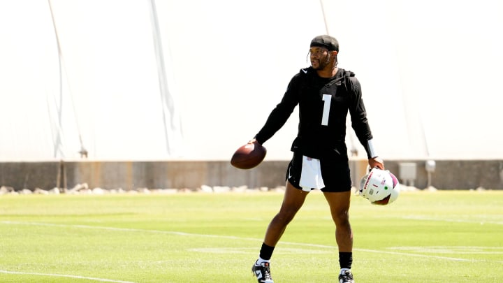 Arizona Cardinals quarterback Kyler Murray (1) during minicamp at Dignity Health Training Center on June 11, 2024.