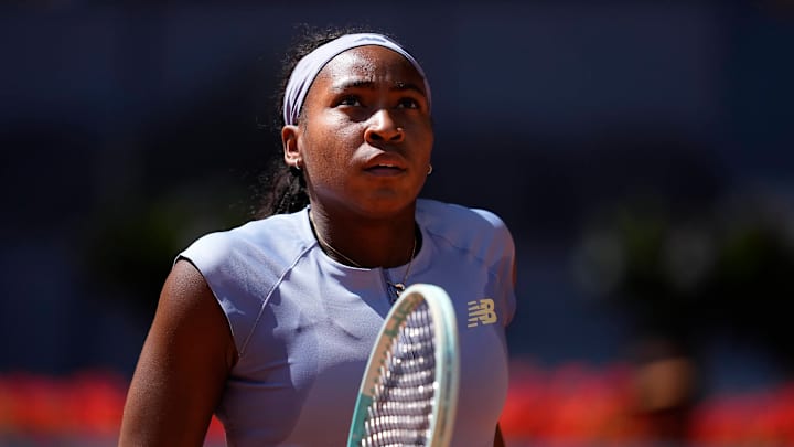 Coco Gauff defeated Iga Swiatek in straight sets at the Madrid Open.