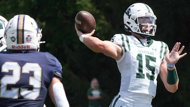 Derek Zammit of DePaul, who has committed to play for the University of Washington Huskies of the Big 10 Conference led his team to a 31-21 win over then No. 3 St. Peter's Prep last week. 