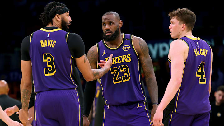 Anthony Davis, LeBron James, Dalton Knecht