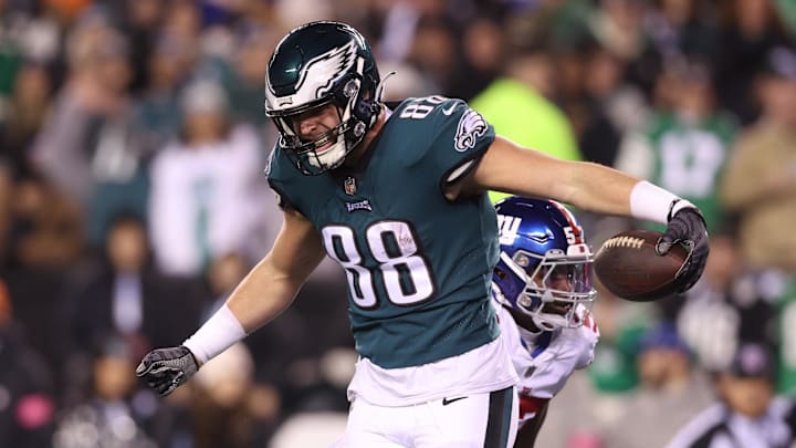 Philadelphia Eagles tight end Dallas Goedert may be among the injured players from the team's Week 6 loss.