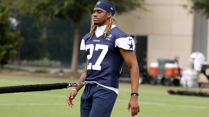 Dallas Cowboys CB Shavon Revel Jr. goes through a drill during practice at the Ford Center at the Star Training Facility. Dallas Cowboys CB Shavon Revel Jr. goes through a drill during practice at the Ford Center at the Star Training Facility.