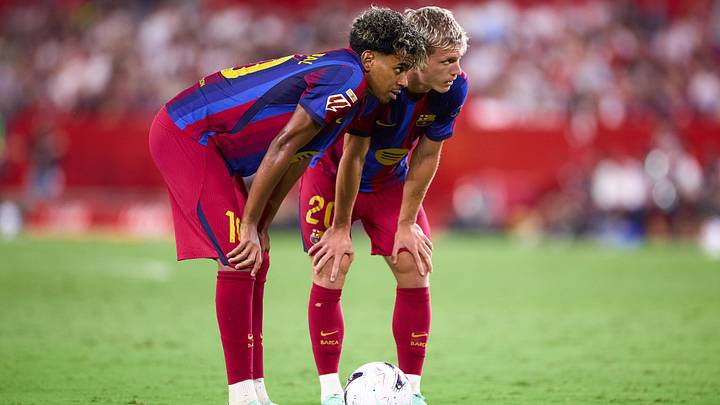 Lamine Yamal, Dani Olmo, Barcelona Lamine Yamal, Dani Olmo, Barcelona
