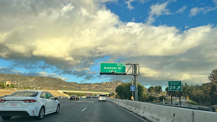 Highway 118 at Kuehner Drive in Simi Valley on Wednesday, Jan. 3, 2024.