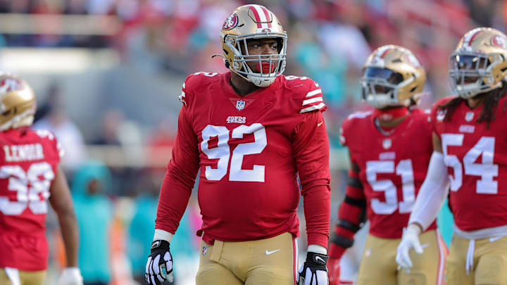 San Francisco 49ers defensive end Kerry Hyder Jr. (92)