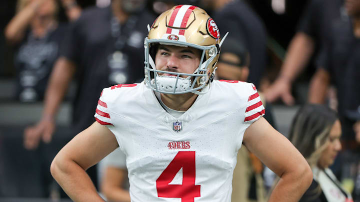 San Francisco 49ers kicker Jake Moody (4)