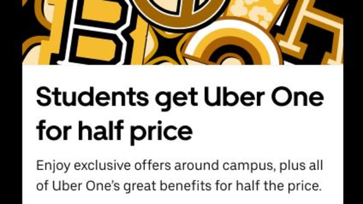 Uber One for Students Plan