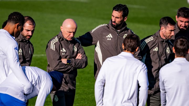 Real Madrid C.F. Training Session And Press Conference - UEFA Champions League 2025/26 League Phase