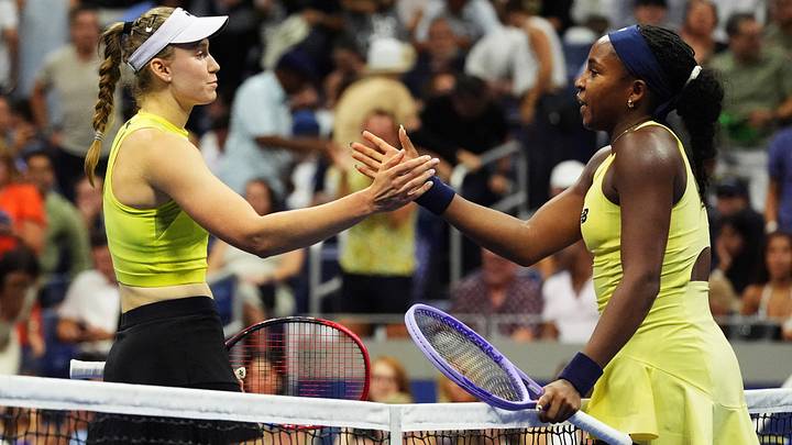 Tennis - U.S. Open - Flushing Meadows, New York, United States - September 10, 2026 Kazakhstan's Elena Rybakina shakes hands with Coco Gauff of the U.S. after winning her semi-final match IMAGN IMAGES via Reuters/Robert Deutsch Tennis - U.S. Open - Flushing Meadows, New York, United States - September 10, 2026 Kazakhstan's Elena Rybakina shakes hands with Coco Gauff of the U.S. after winning her semi-final match IMAGN IMAGES via Reuters/Robert Deutsch