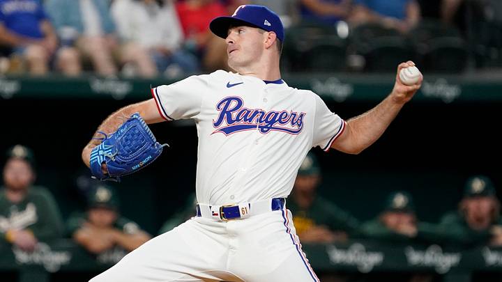 Texas Rangers starting pitcher Cody Bradford. Texas Rangers starting pitcher Cody Bradford.