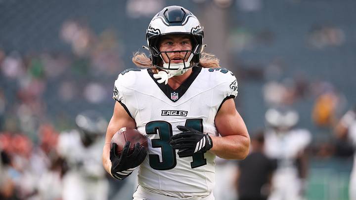 Former Philadelphia Eagles running back Carson Steele could be an intriguing option for the Minnesota Vikings' backfield. Former Philadelphia Eagles running back Carson Steele could be an intriguing option for the Minnesota Vikings' backfield.