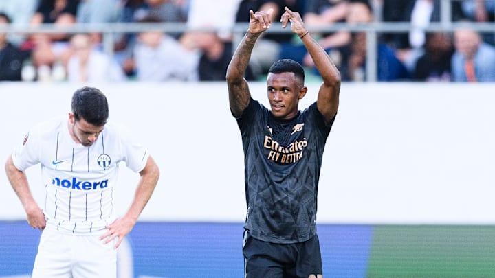 Marquinhos estreou no time principal do Arsenal com gol