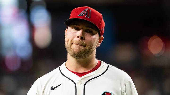 May 27, 2025; Phoenix, Arizona, USA; Arizona Diamondbacks pitcher Corbin Burnes in the first inning against the Pittsburgh Pirates at Chase Field. Mandatory Credit: Mark J. Rebilas-Imagn Images May 27, 2025; Phoenix, Arizona, USA; Arizona Diamondbacks pitcher Corbin Burnes in the first inning against the Pittsburgh Pirates at Chase Field. Mandatory Credit: Mark J. Rebilas-Imagn Images