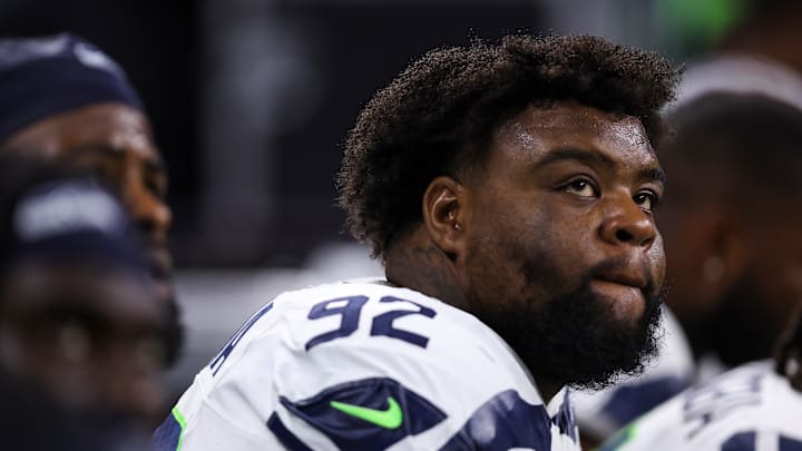 Quinton Bohanna of the Seattle Seahawks Quinton Bohanna of the Seattle Seahawks