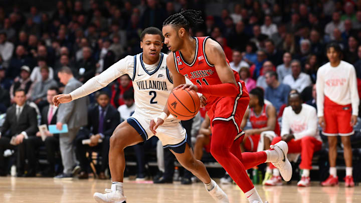 Saint John's Red Storm guard Jaiden Glover (11) has received interest from Gonzaga since entering his name into the portal.