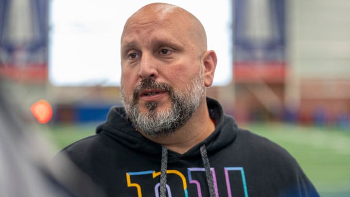New York Giants offensive line coach Carmen Bricillo