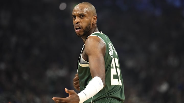 Khris Middleton could be one of three Bucks on the chopping block this offseason. 