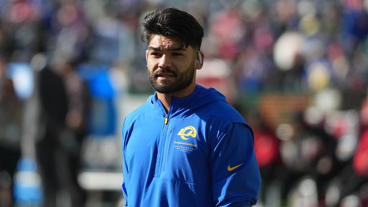 Sep 11, 2026; Melbourne, Victoria, Australia; Los Angeles Rams wide receiver Puka Nacua (12) during the 2026 NFL Melbourne Game against the San Francisco 49ers at Melbourne Cricket Ground. 