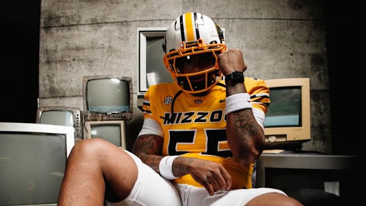 Cass Technical offensive lineman Khalief Canty on his official visit to the University of Missouri on Sunday, June 22. 