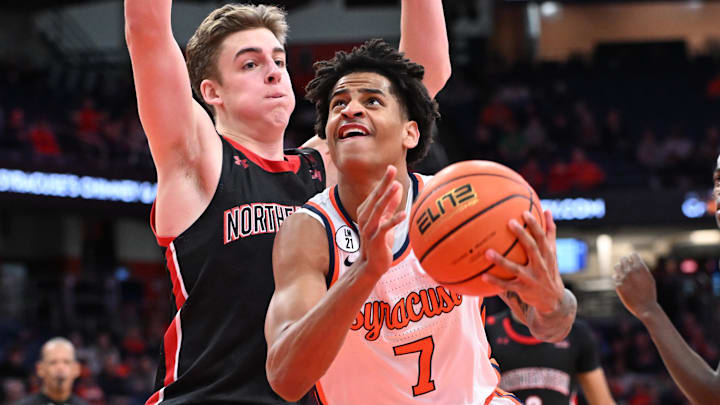 Syracuse basketball finishes non-conference play on Monday night against Stonehill. The Orange is a large betting favorite.