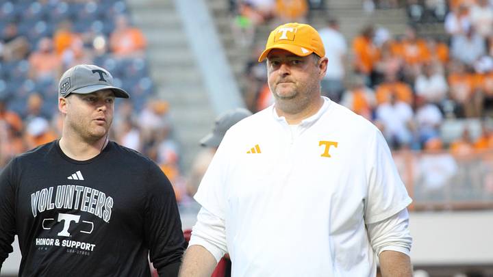 Josh Heupel prior to the game against the Kennesaw State Owls Josh Heupel prior to the game against the Kennesaw State Owls