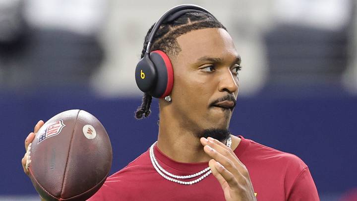 Washington Commanders quarterback Jayden Daniels