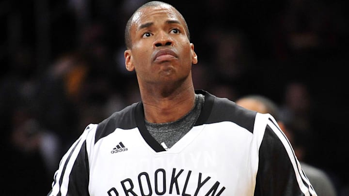Brooklyn Nets center Jason Collins (46) before playing against the Los Angeles Lakers during the first half at Staples Center.