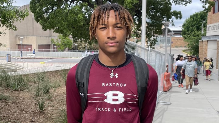 Ramonz Adams finished second in the state in Texas in the triple jump. Ramonz Adams finished second in the state in Texas in the triple jump.