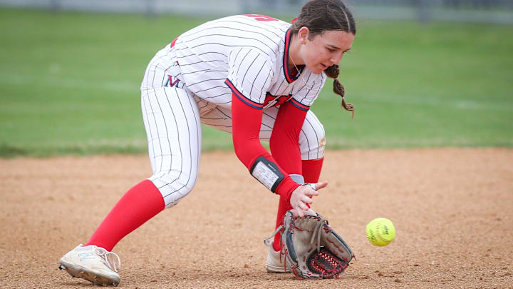 Veterans Memorial infielder Parker Malone.