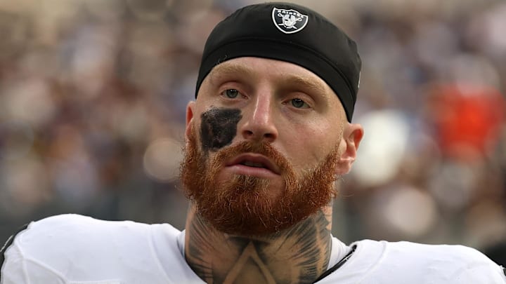 Nov 30, 2025; Inglewood, California, USA; Las Vegas Raiders defensive end Maxx Crosby (98) during the first half at SoFi Stadium. Mandatory Credit: Kiyoshi Mio-Imagn Images Nov 30, 2025; Inglewood, California, USA; Las Vegas Raiders defensive end Maxx Crosby (98) during the first half at SoFi Stadium. Mandatory Credit: Kiyoshi Mio-Imagn Images