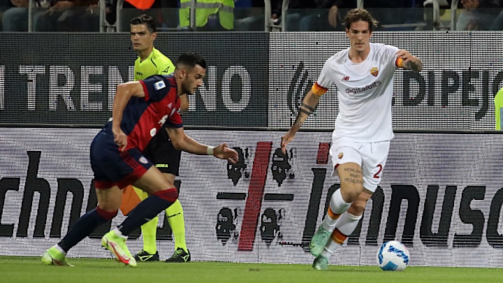 Charalampos Lykogiannis insegue Nicolò Zaniolo